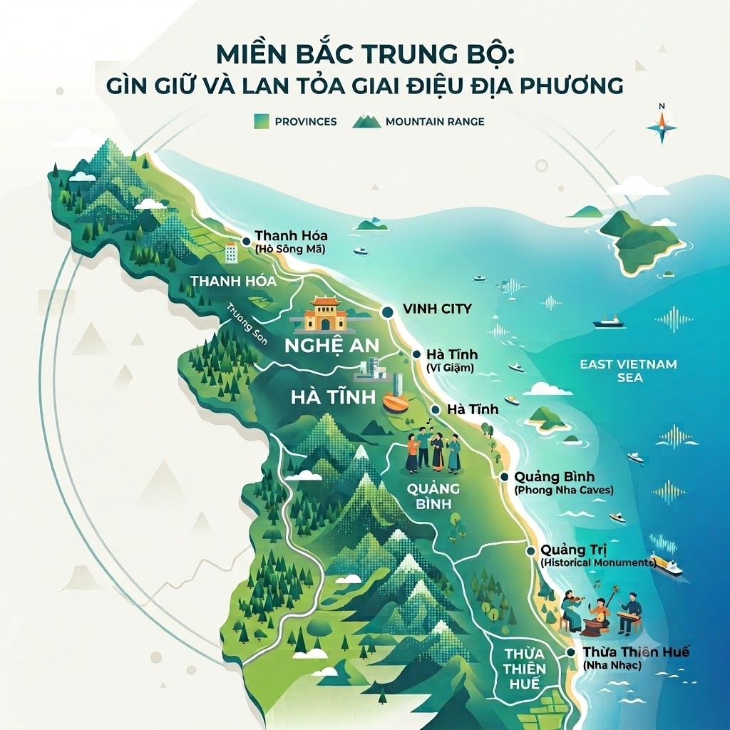 Bản đồ âm thanh Bắc Trung Bộ